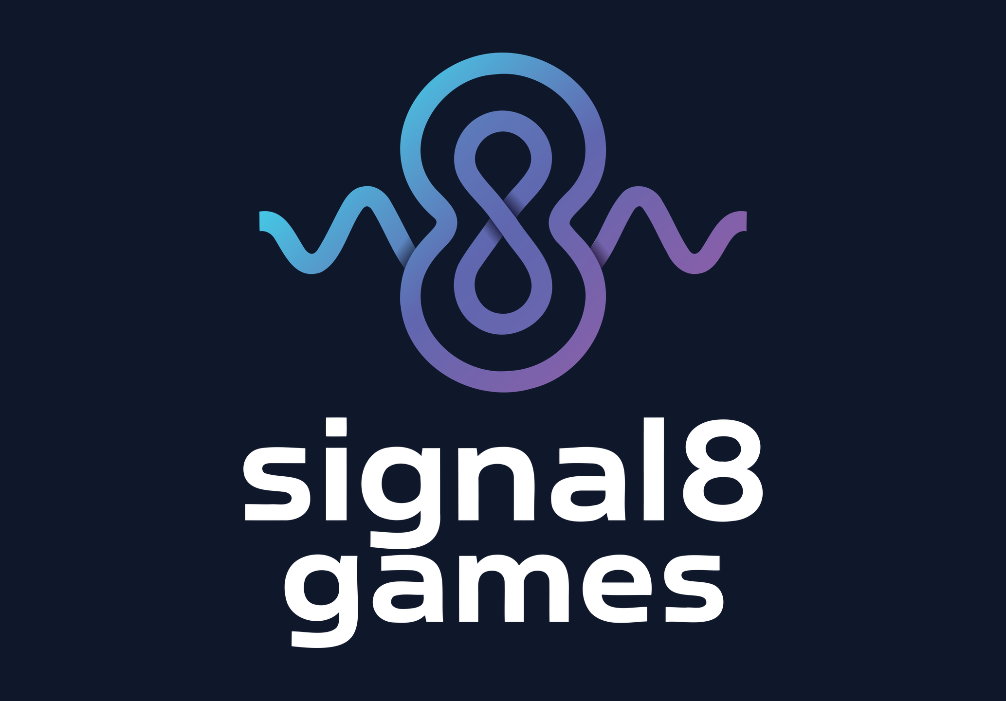 Signal8 Games logo -- gradient 8 with signal waves